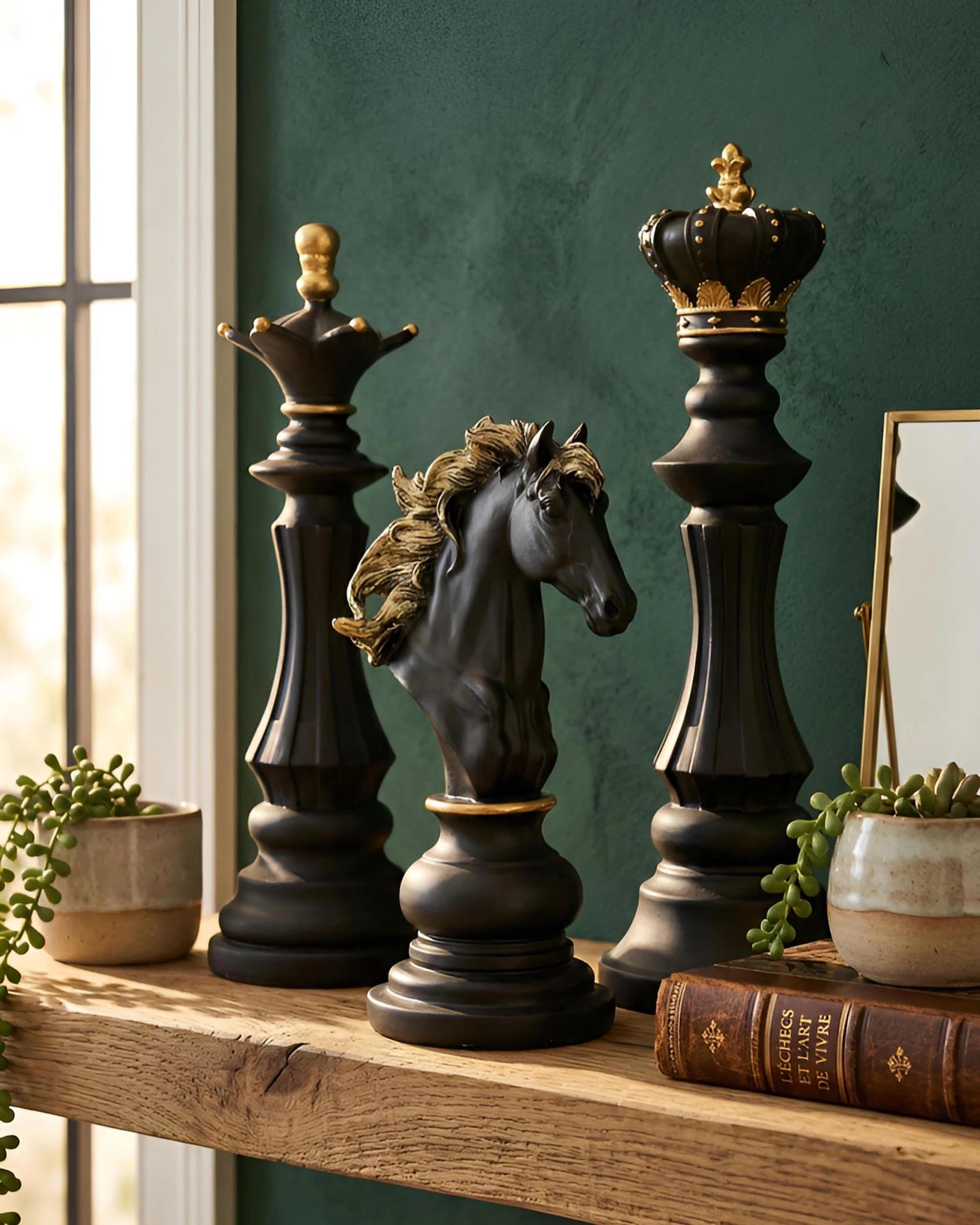 Large Chess Piece Statue